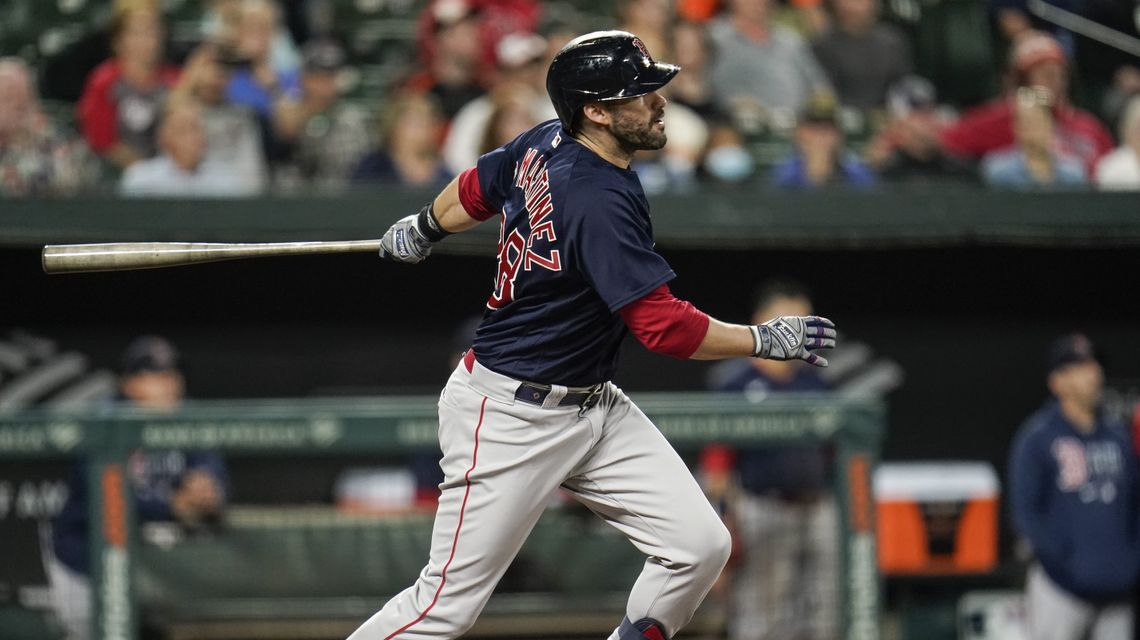 Red Sox slugger J.D. Martinez back in lineup vs Rays