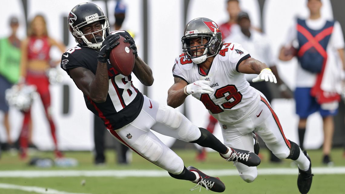 Falcons’ Ridley ‘flying around’ in return after missing week