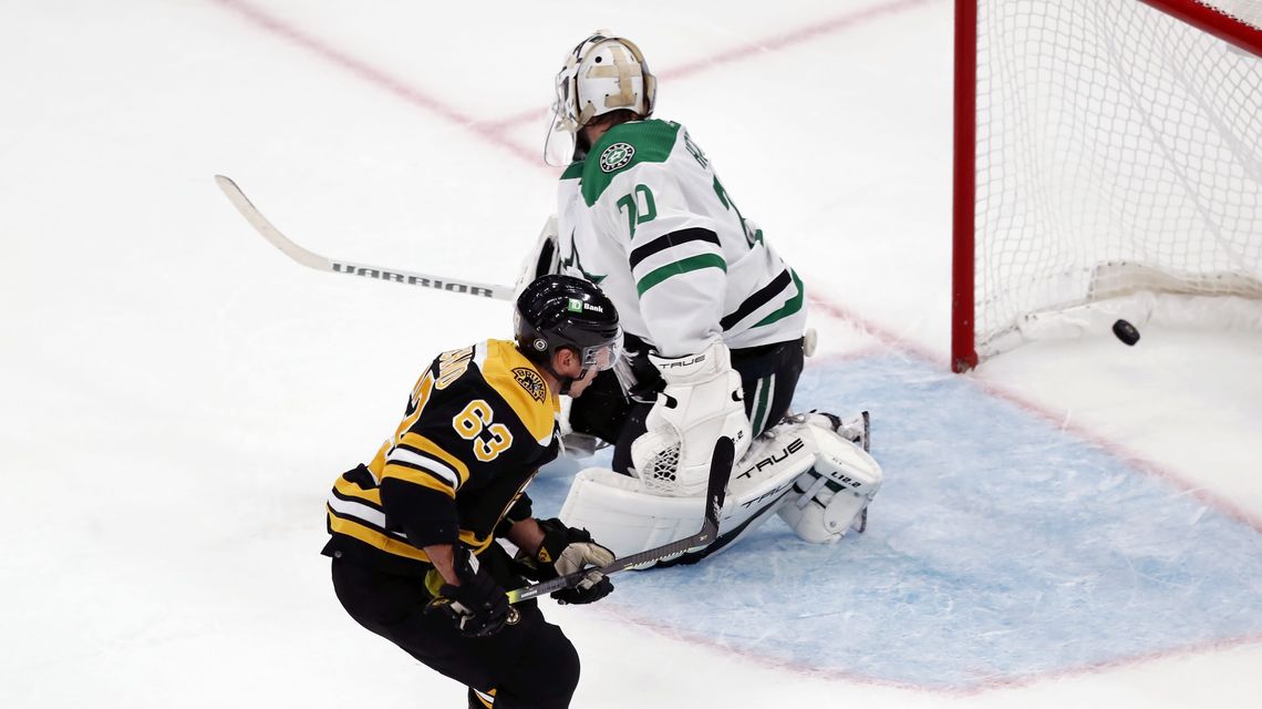 Marchand scores 2 for Bruins in 3-1 win over Stars