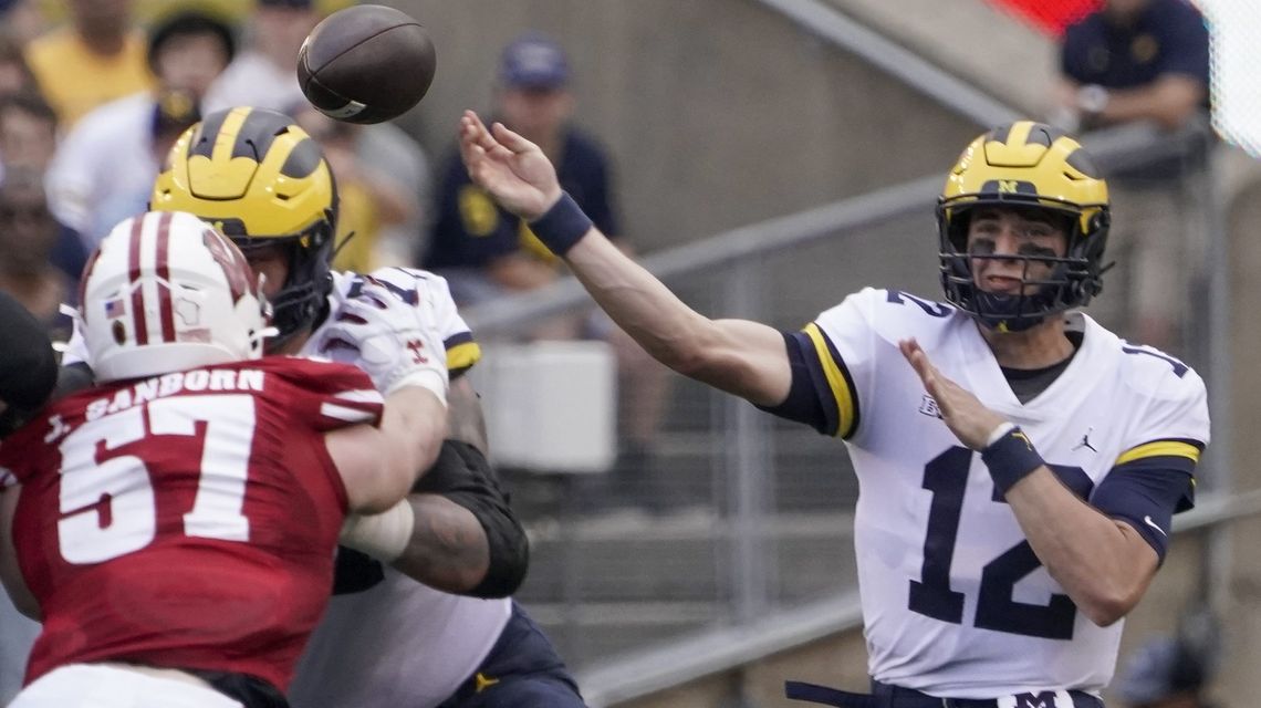 No. 9 Michigan yet to trail in a game with Huskers up next