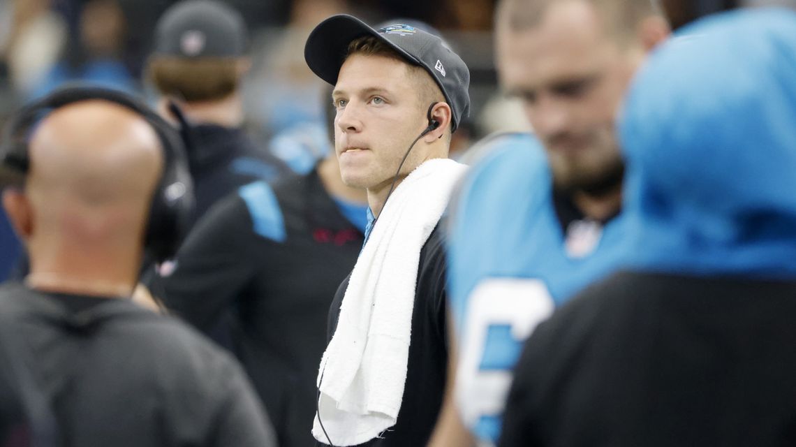 Panthers’ McCaffrey doesn’t practice because of hamstring