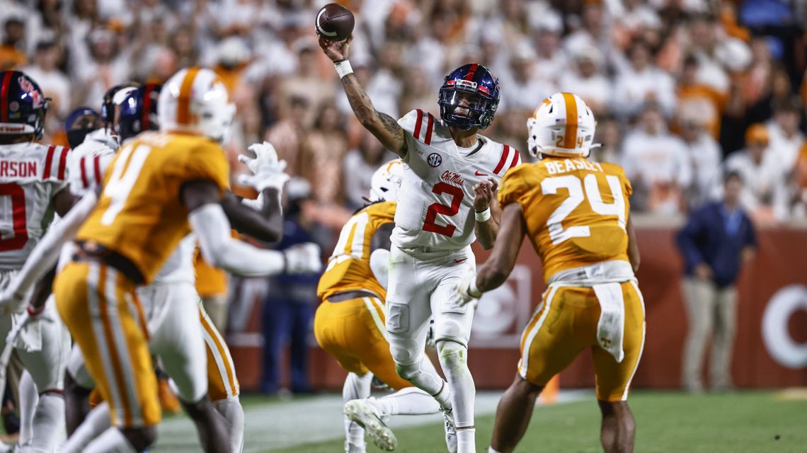 Kiffin ‘not feeling really good’ about Ole Miss QB’s status