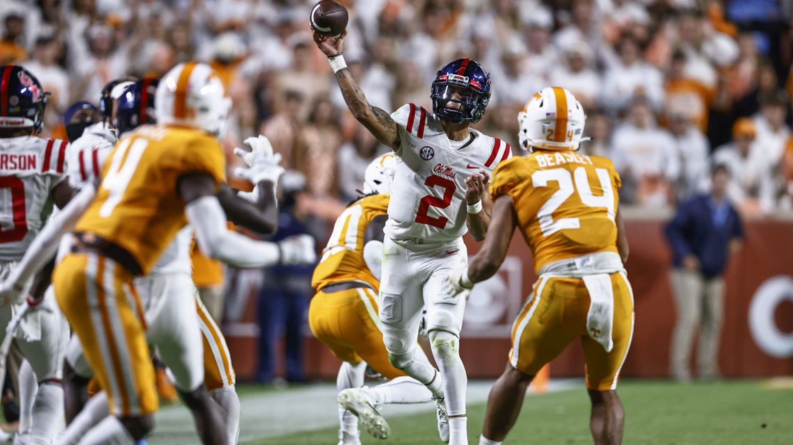 No. 12 Ole Miss readies for LSU perhaps without Corral