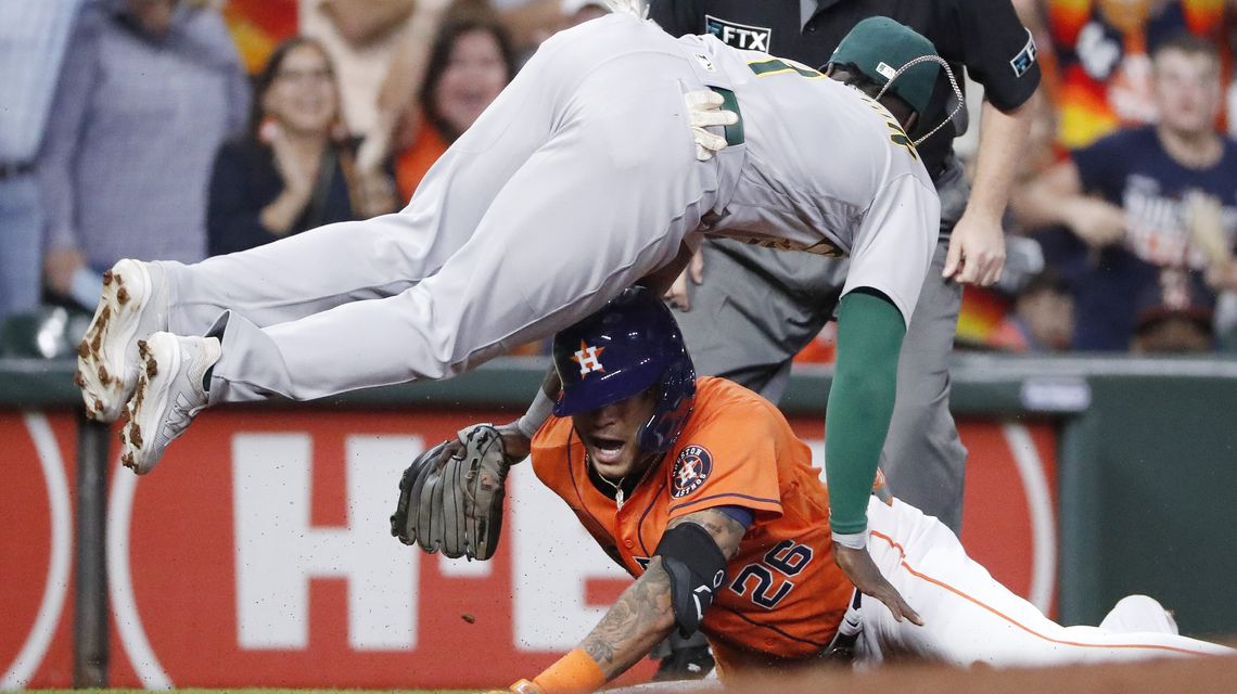Astros’ edge for home field in playoffs cut with loss to A’s
