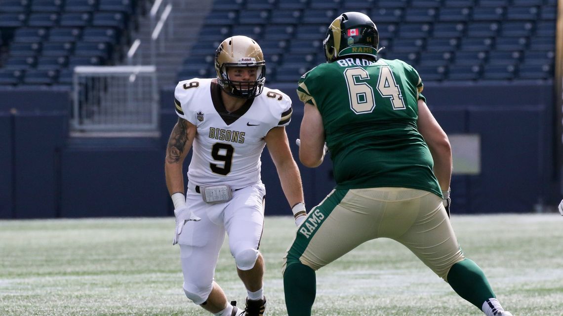 Manitoba defensive end Brock Gowanlock looking to have a massive season in his final run with the Bisons
