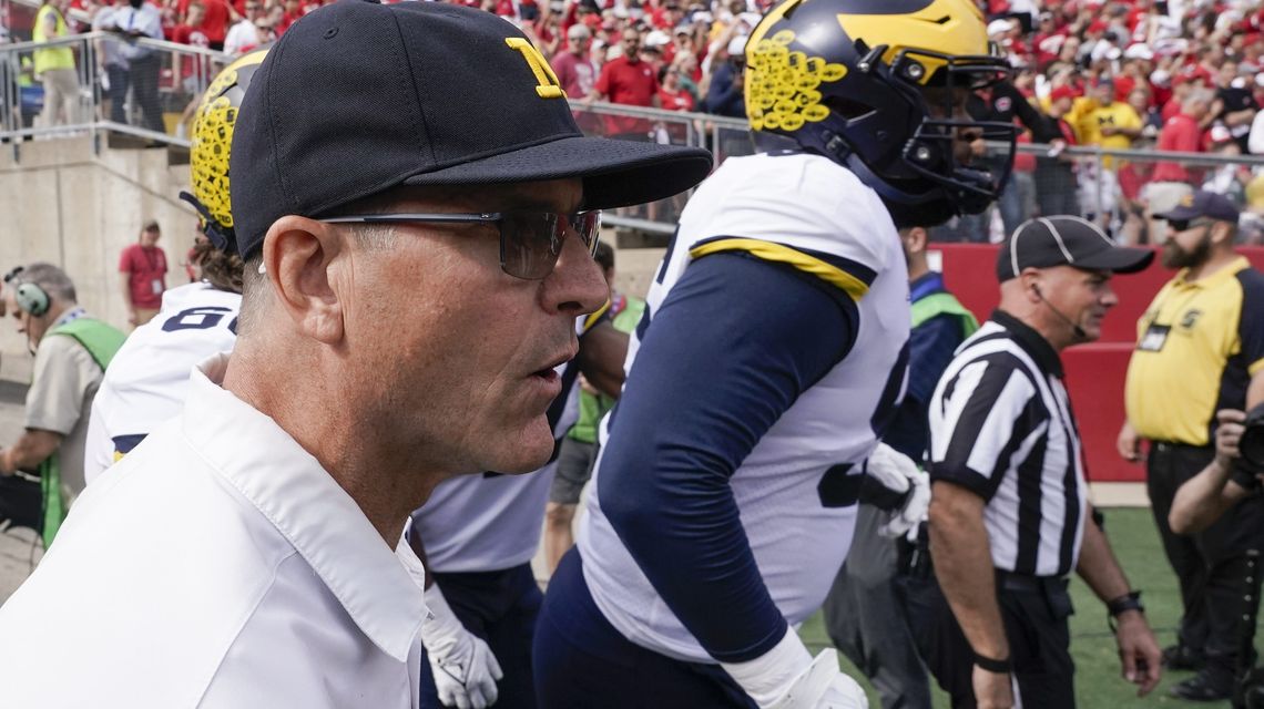 AP Top 25 Podcast: Harbaugh’s stock up; Orgeron’s stock down