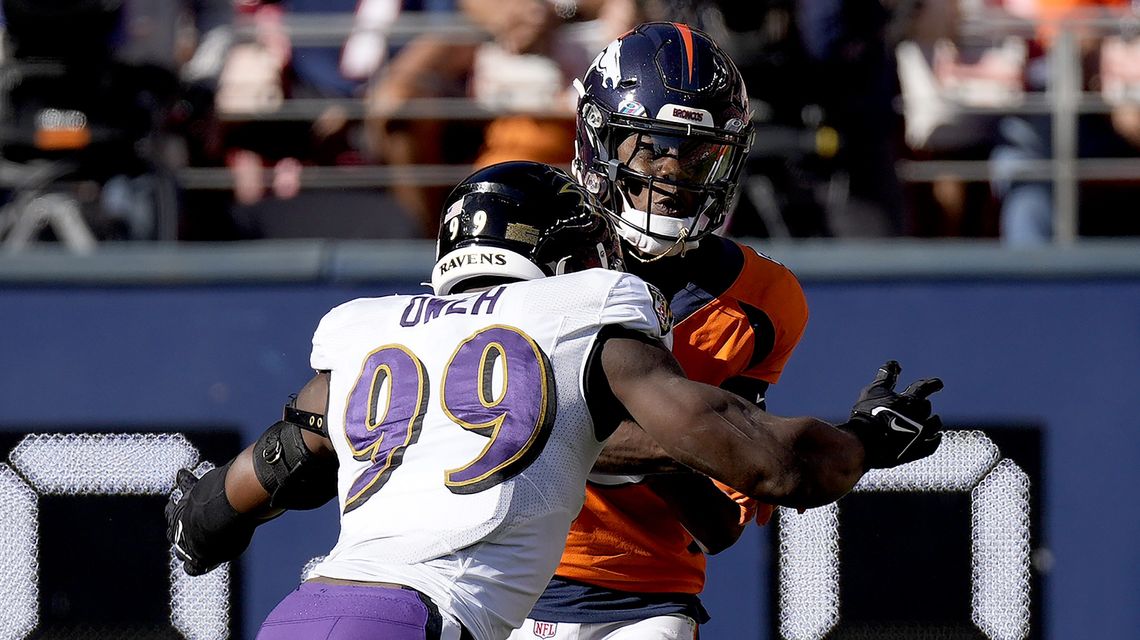 Ravens’ Oweh strong so far in debut season