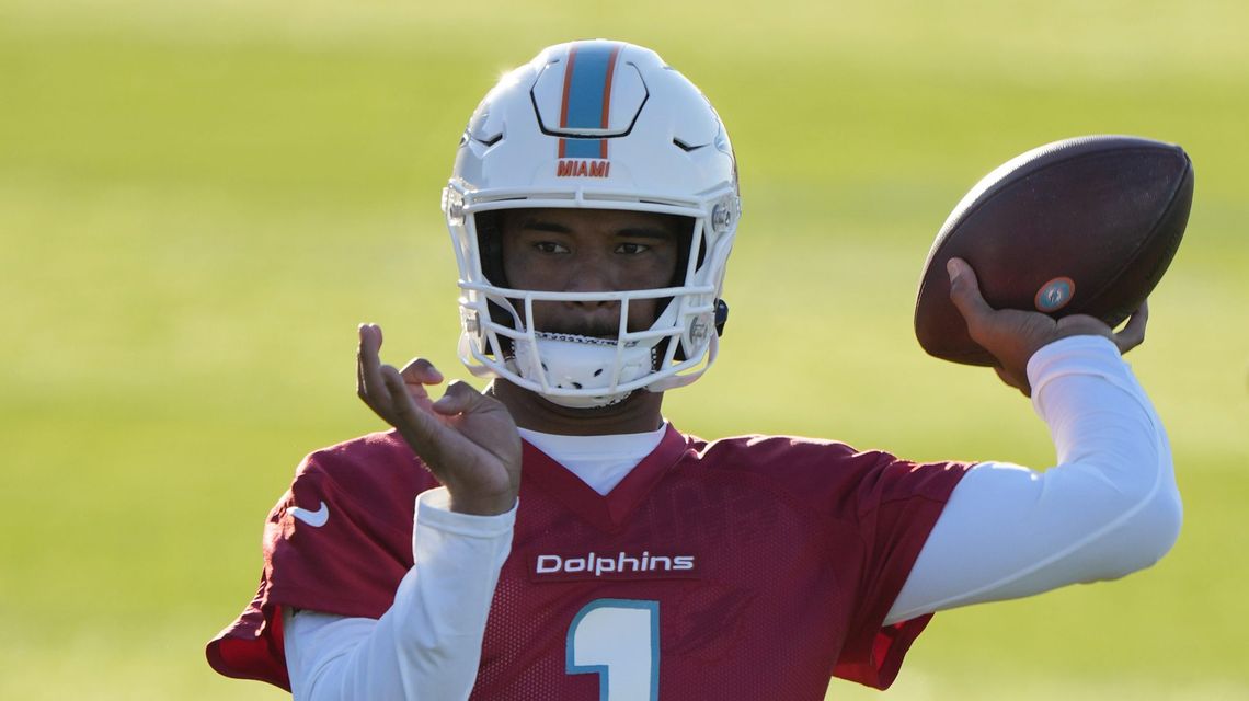 Tagovailoa to start, CBs Howard, Jones out for Dolphins