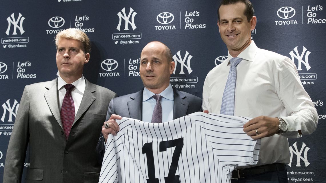 Yankees owner Hal Steinbrenner praises Cashman, Boone
