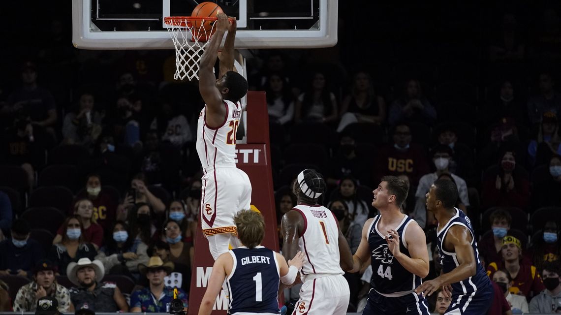 No. 24 USC starts fast, cruises past Dixie State 98-71