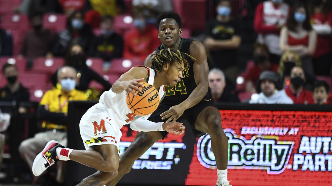 Ayala, Russell lead No. 21 Terrapins past Vermont 68-57