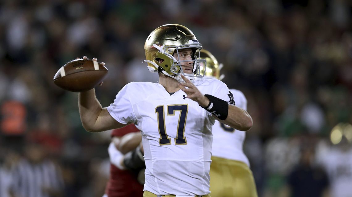 No. 5 Notre Dame beats Stanford 45-14, awaits playoff fate