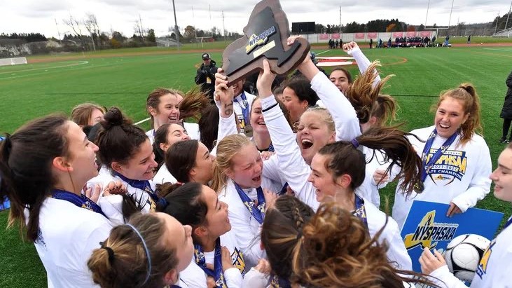 The Bronxville Broncos girls soccer team are state champions