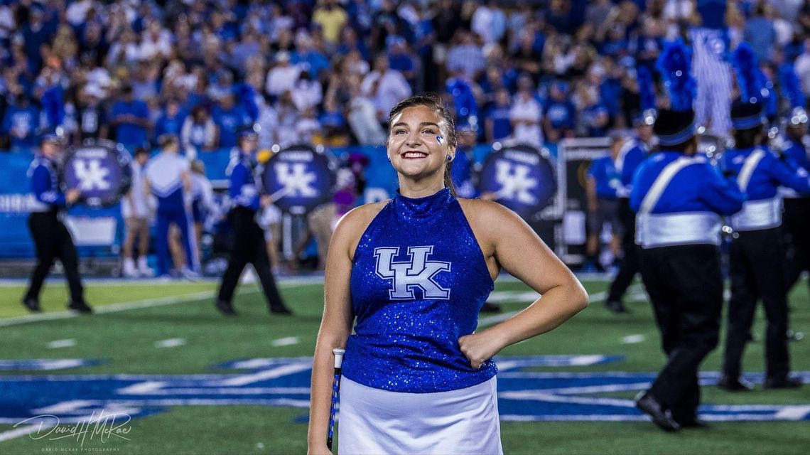 Hoover High alumna Katie Brogan is captain of the Kentucky Sweetheart Majorettes