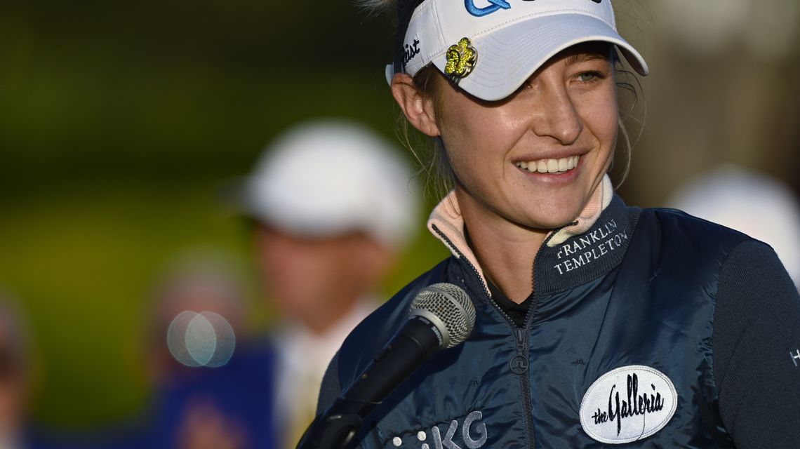 Nelly Korda has a new coach in middle of a breakout season