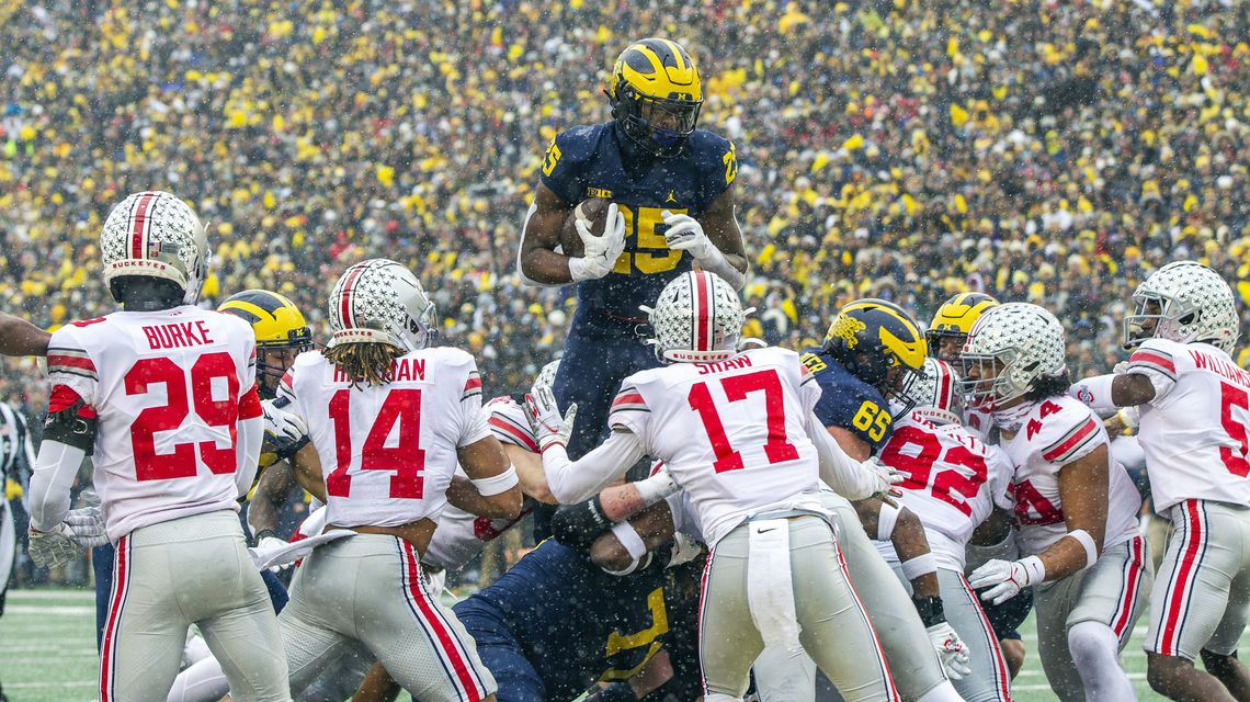 Michigan beats Ohio State 42-27, ends 8-game skid in rivalry