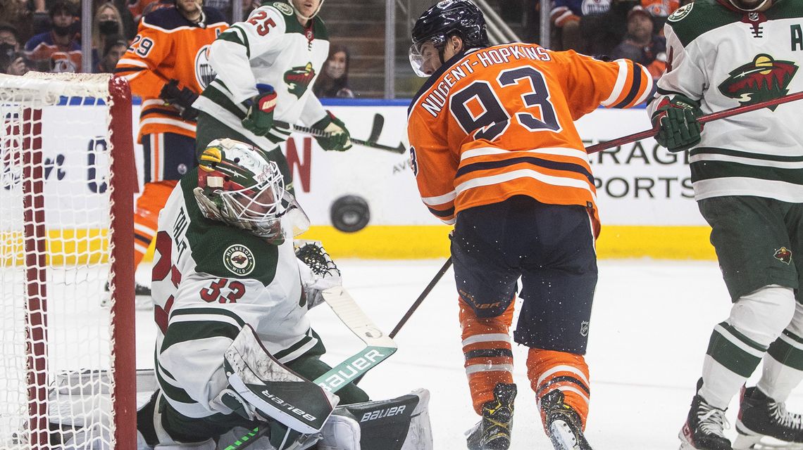 Talbot denies old team, Wild top Oilers 4-1 for 7th straight