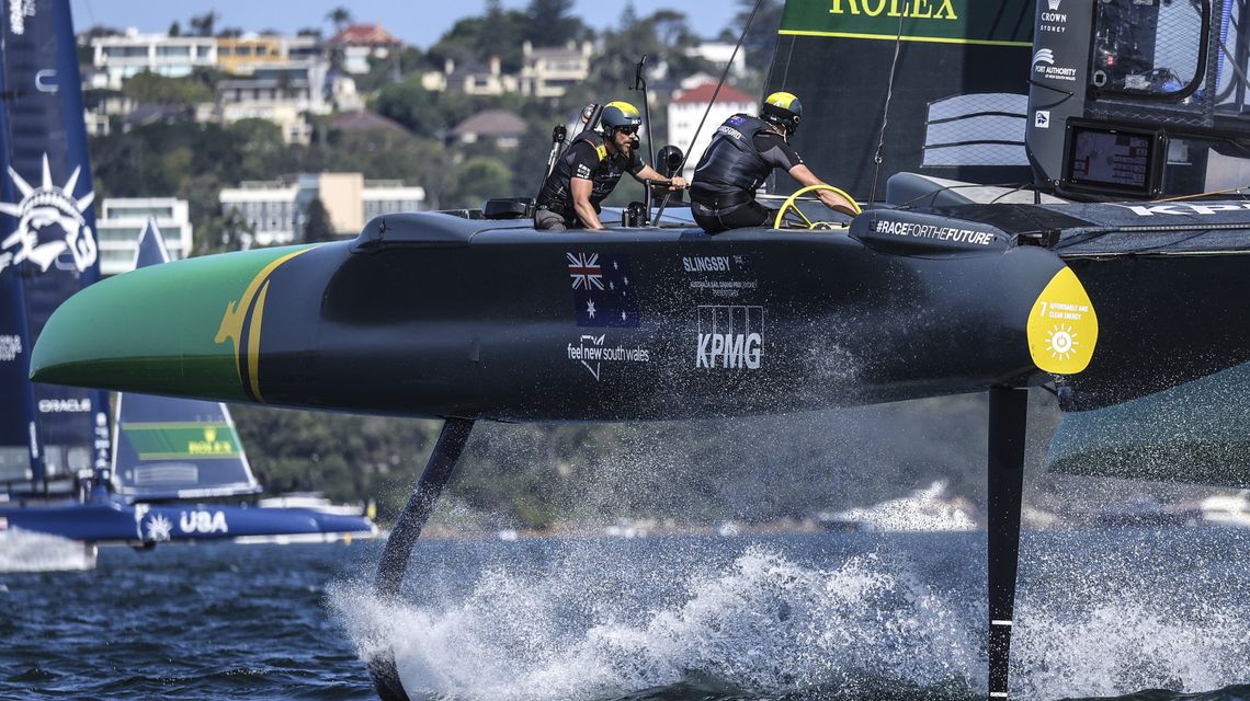Slingsby’s Australia does well at home in SailGP Sydney