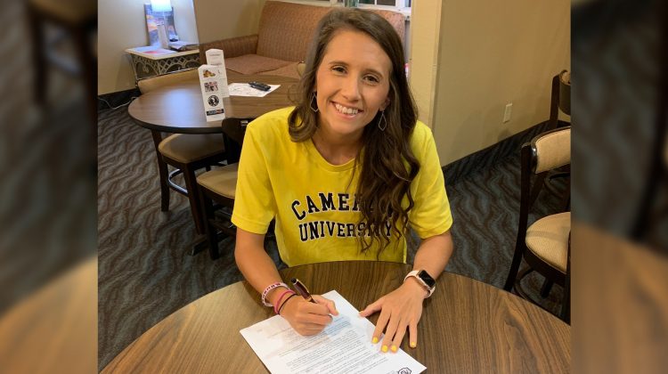 Logan Collyer providing valuable minutes for Cameron University
