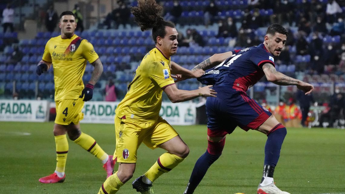 Pereiro rescues Cagliari in 2-1 win over Bologna in Seria A