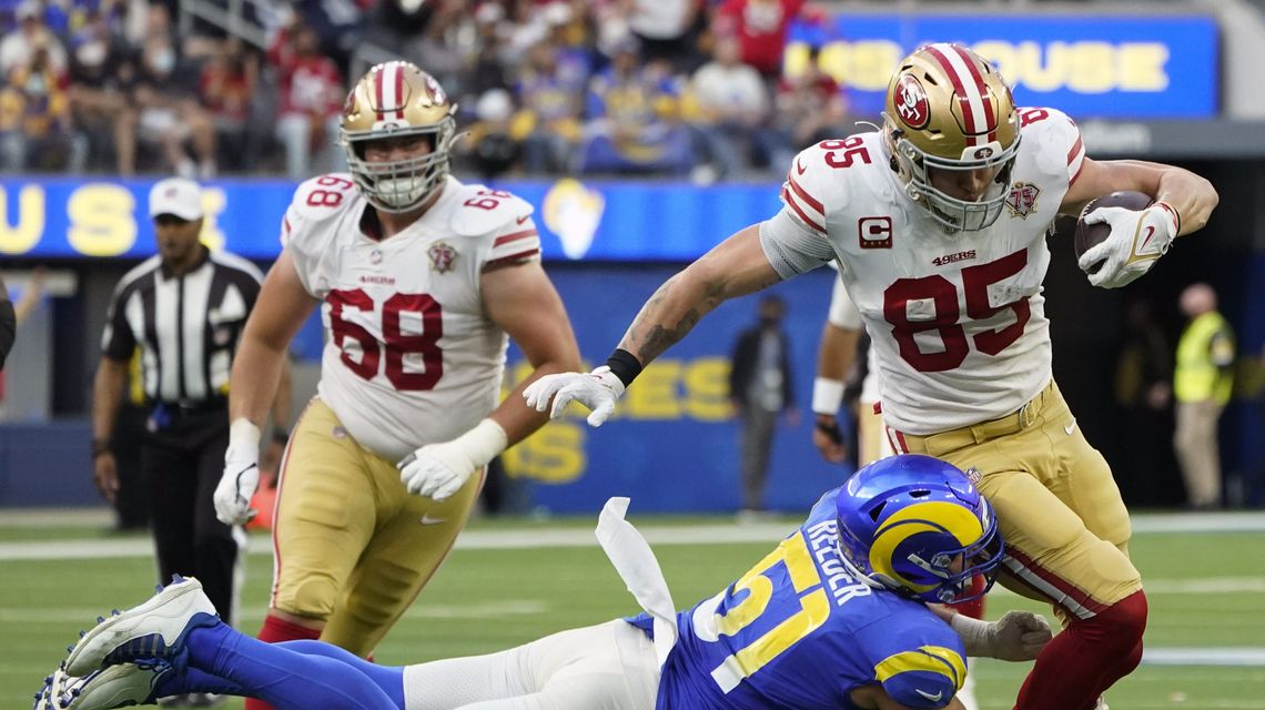 49ers clinch playoff berth by holding off Rams 27-24 in OT