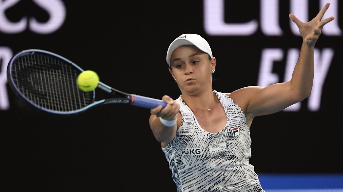 Barty ends drought by making Australian Open final, 1 to go