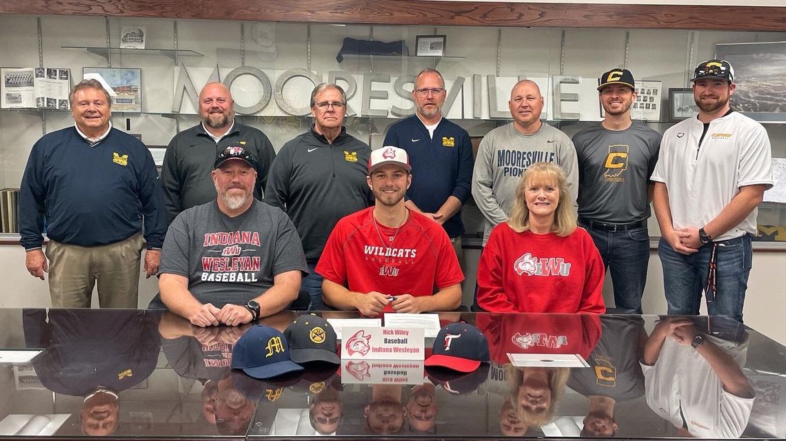 Mooresville dual-sport athlete Nick Wiley accepts baseball scholarship