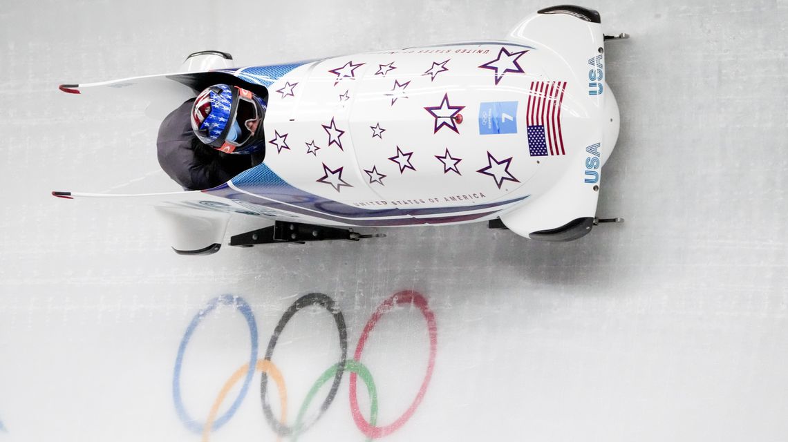 Germany leads in women’s Olympic bobsled, USA in 3rd