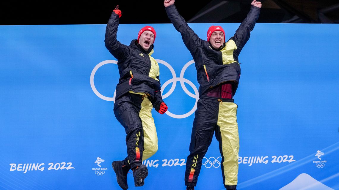 Historic sweep for Germany, taking 3 medals in Olympic 2-man