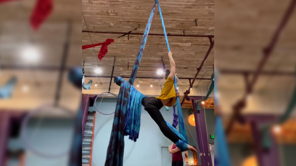 The aerial arts: Using fabric as an instrument to dance in the air