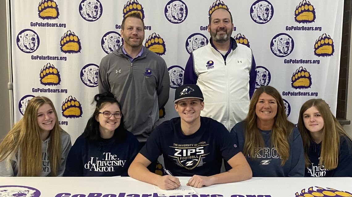 Jackson Polar Bears’ Niko Paxos signs with Akron football