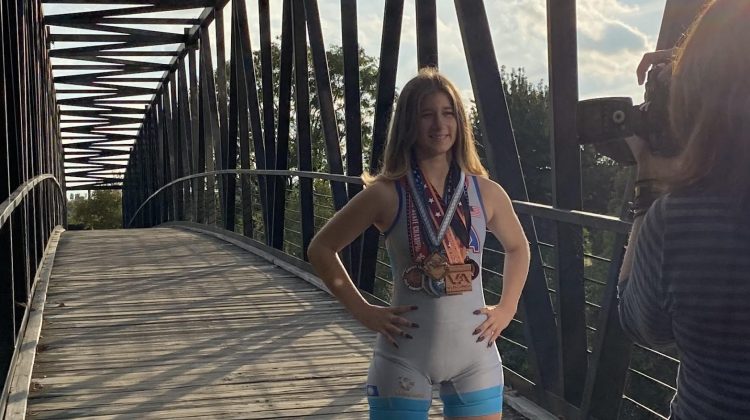 Atlee HS female wrestler Carrie Jennings is in a class of her own