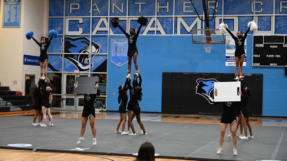 Panther Creek HS cheer team is having a strong competitive season