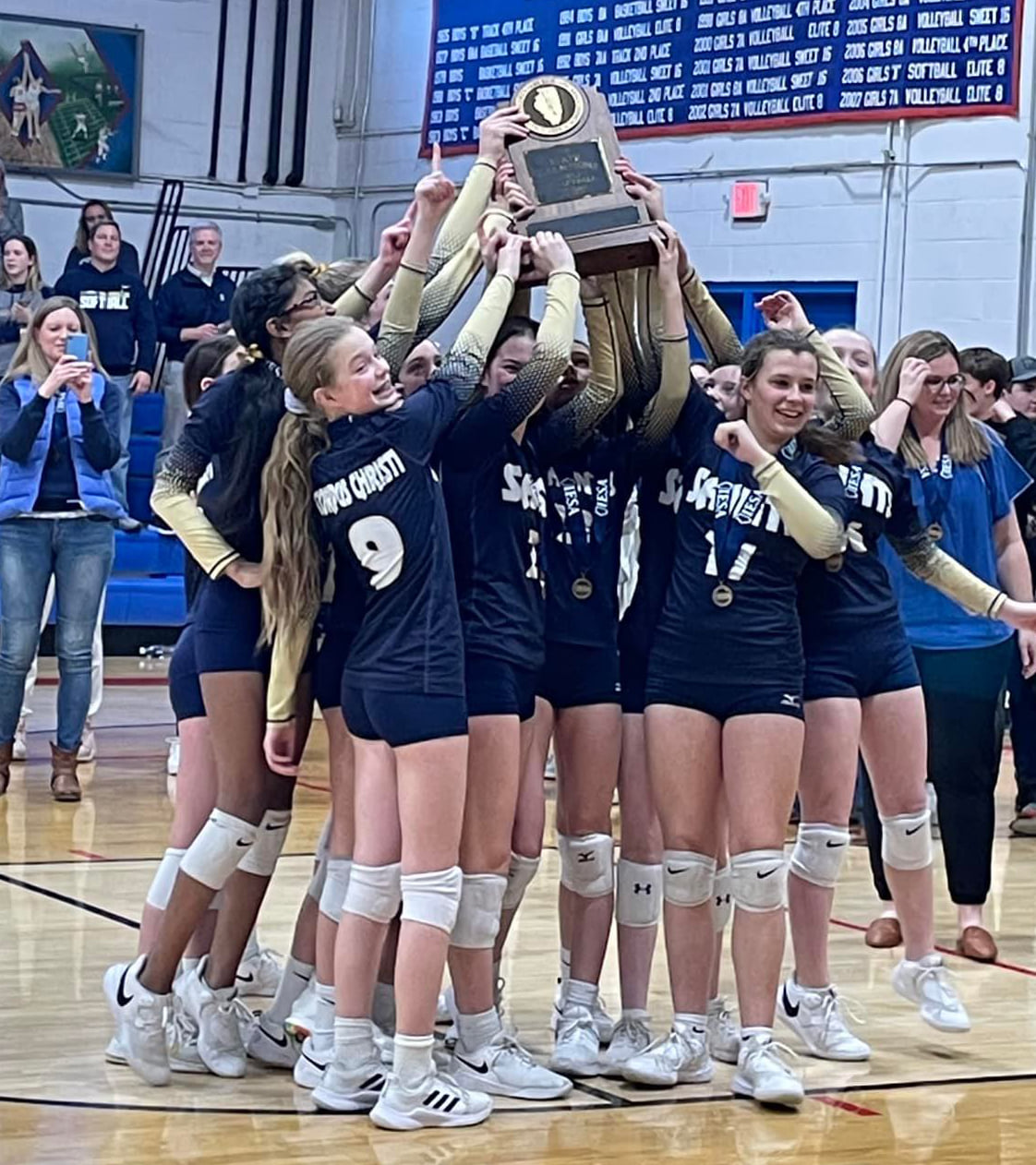 Corpus Christi 7th and 8th grade teams finish as IESA volleyball state