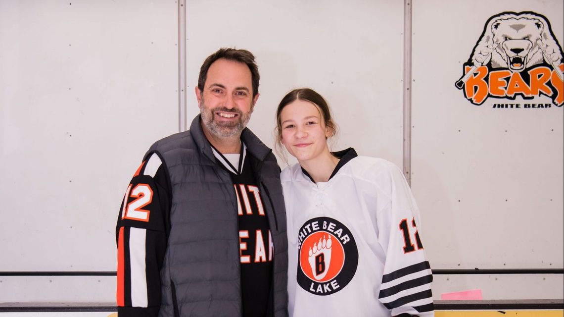7th grader Lyla Beck excited to be playing for White Bear High’s hockey team