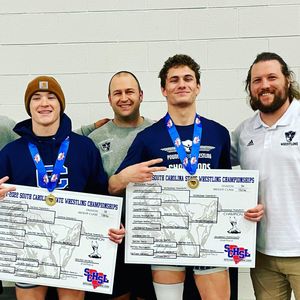 Powdersville wrestling season ends with two repeat state champions