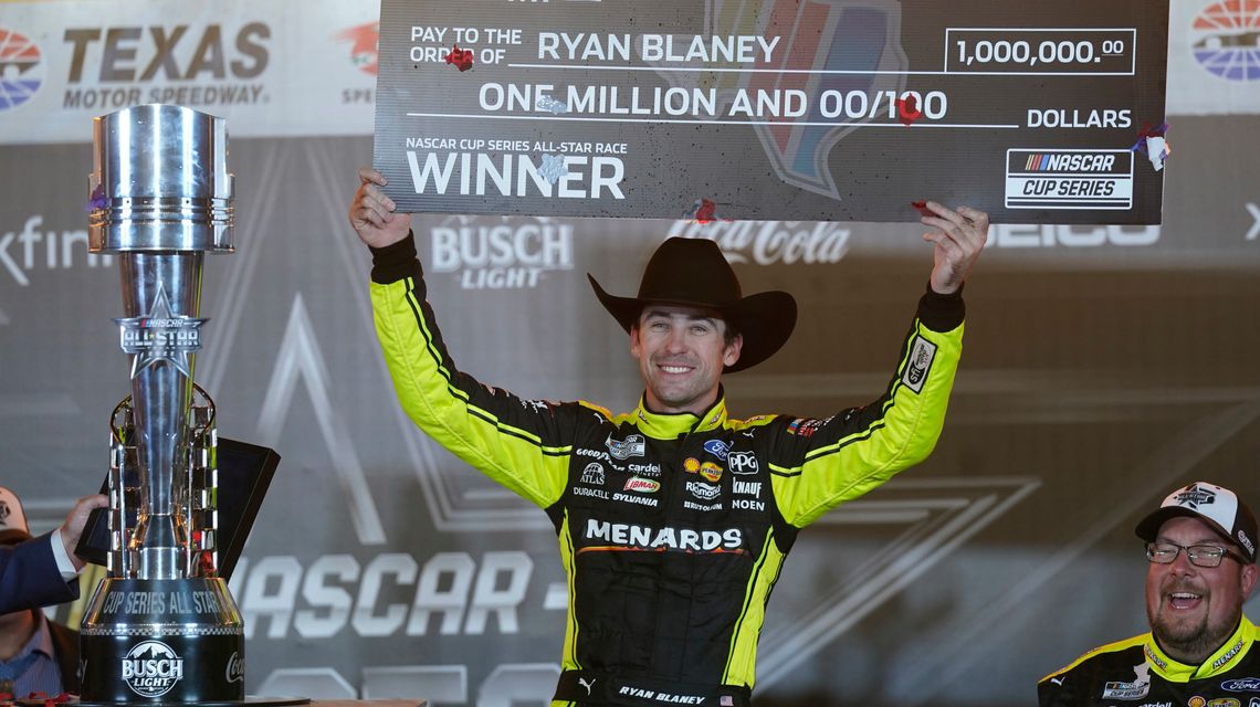 Blaney wins $1M NASCAR All-Star race after caution, net