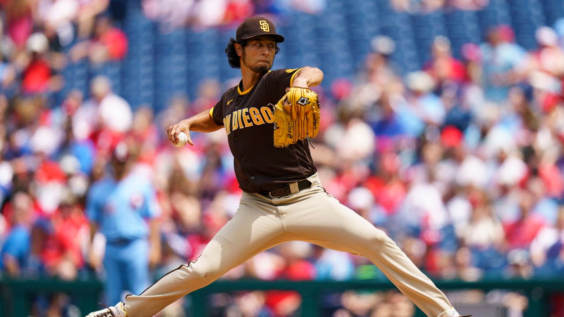 Darvish leads Padres past Phillies 2-0 with 7 sharp innings