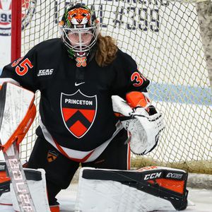 Playing against boys helped Princeton’s Jen Olnowich become star goalie