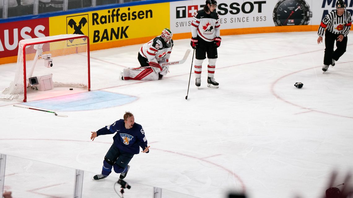 Host Finland beats Canada 4-3 in OT for world hockey title