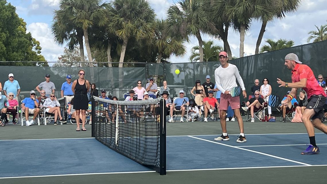 Professional-level pickleball exhibition at Eastpointe Country Club