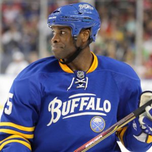 Mike Grier playing for Buffalo.