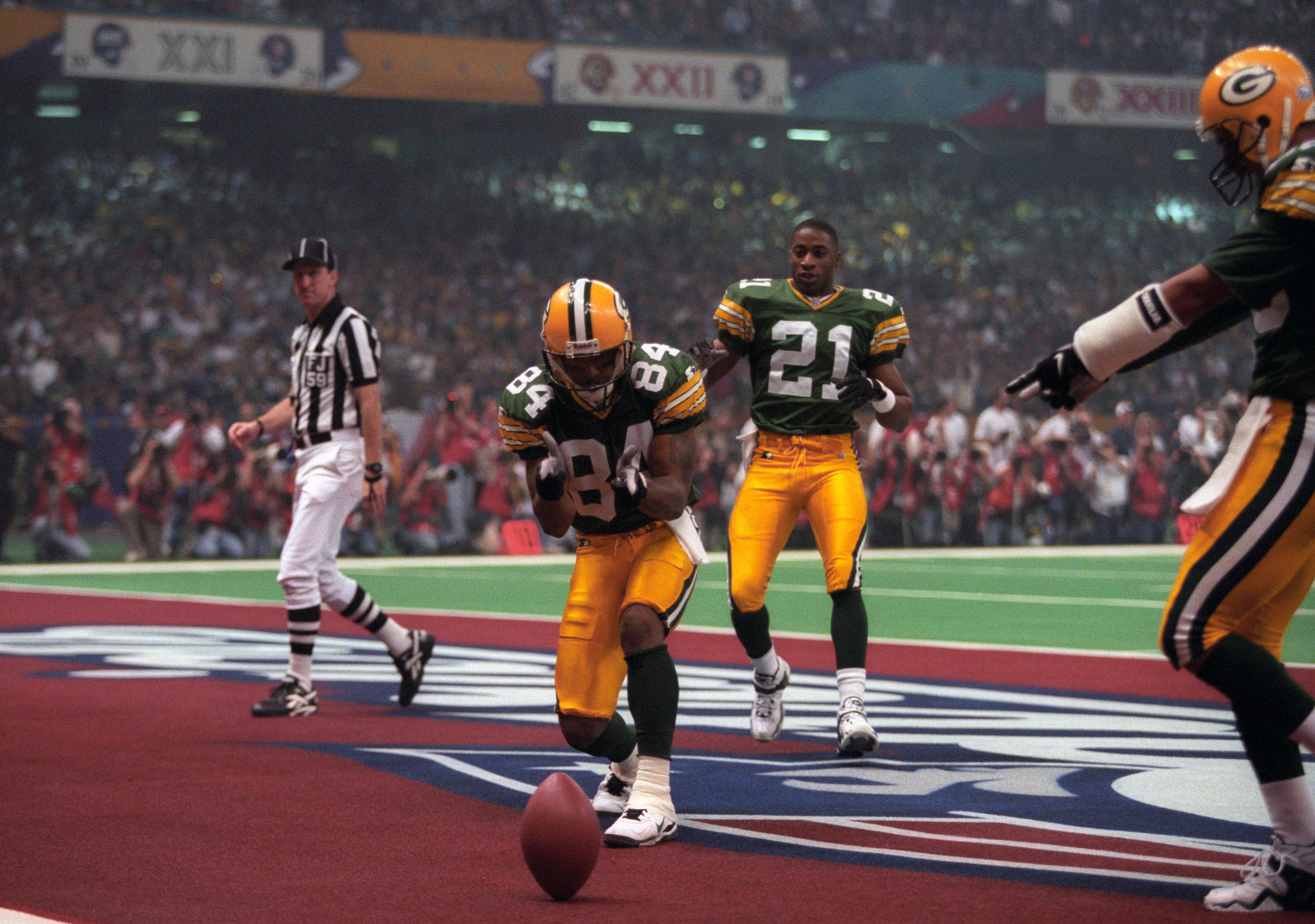 Green Bay Packers ANDRE RISON Signed Super Bowl XXXI 16 X 20 Photograph