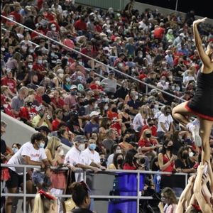 Bowie HS cheer team brings energy to all games and school events