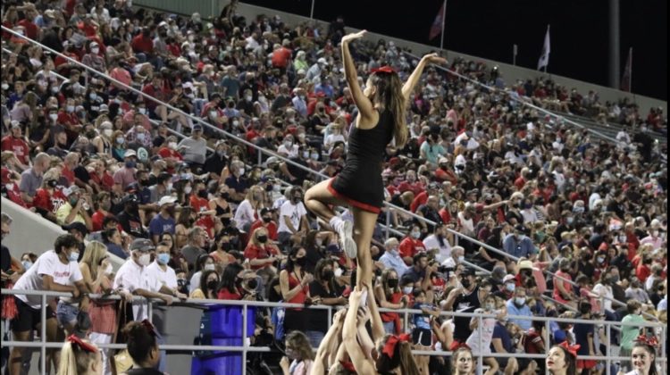 Bowie HS cheer team brings energy to all games and school events