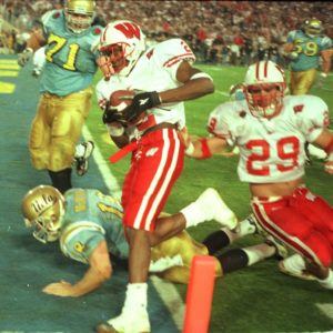 Jamar Fletcher was a key defender for the Wisconsin Badgers. 