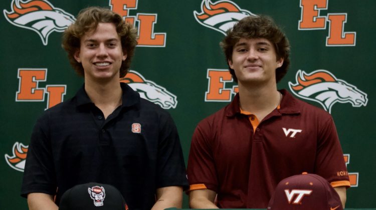 East Lincoln HS baseball teammates Graham Smiley and Garret Michel turned to rivals