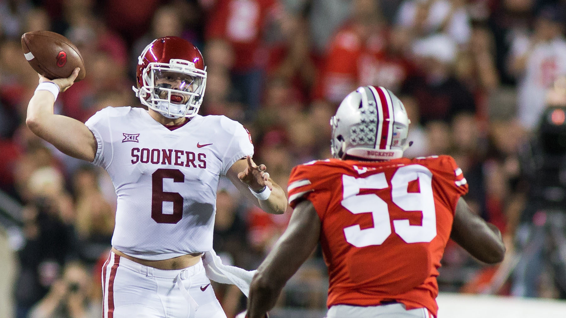 WVU vs. Oklahoma: Baker Mayfield suspended for 2 offensive plays