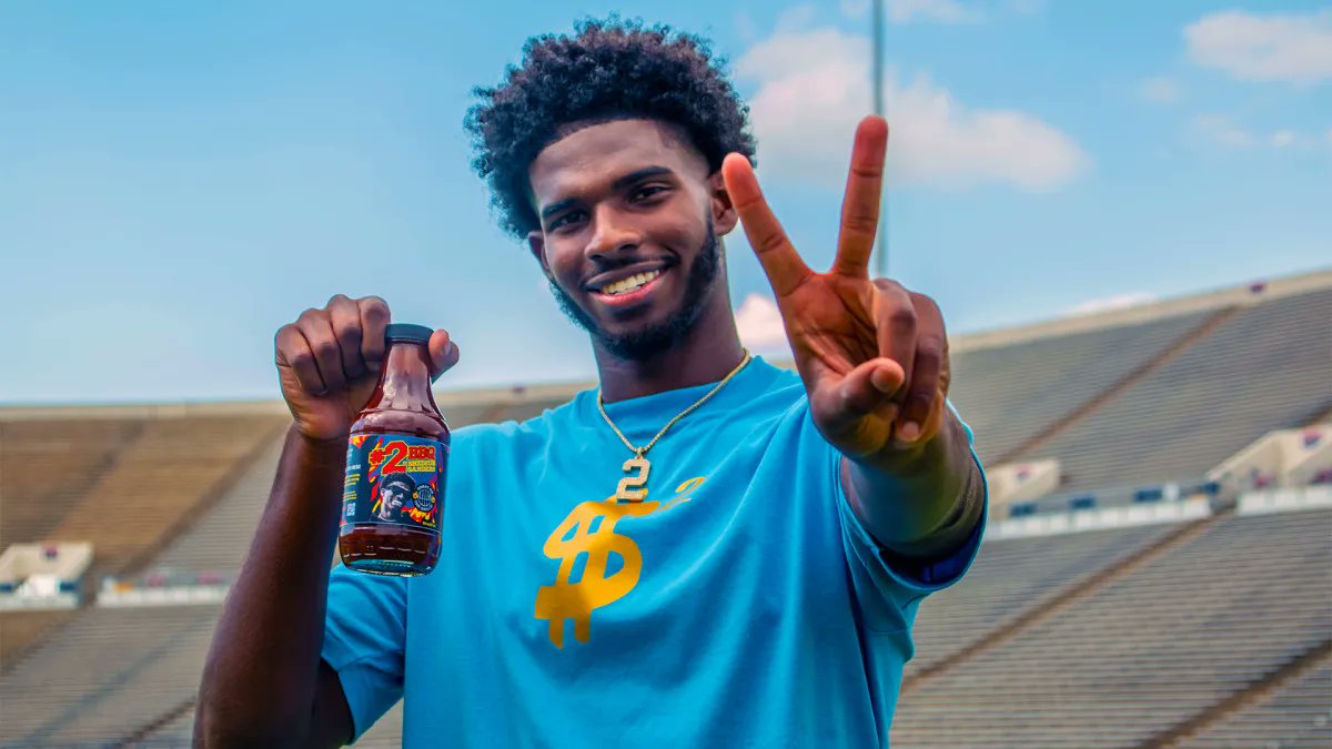 Shedeur Sanders launches ‘#2 BBQ Sauce’ in latest NIL deal