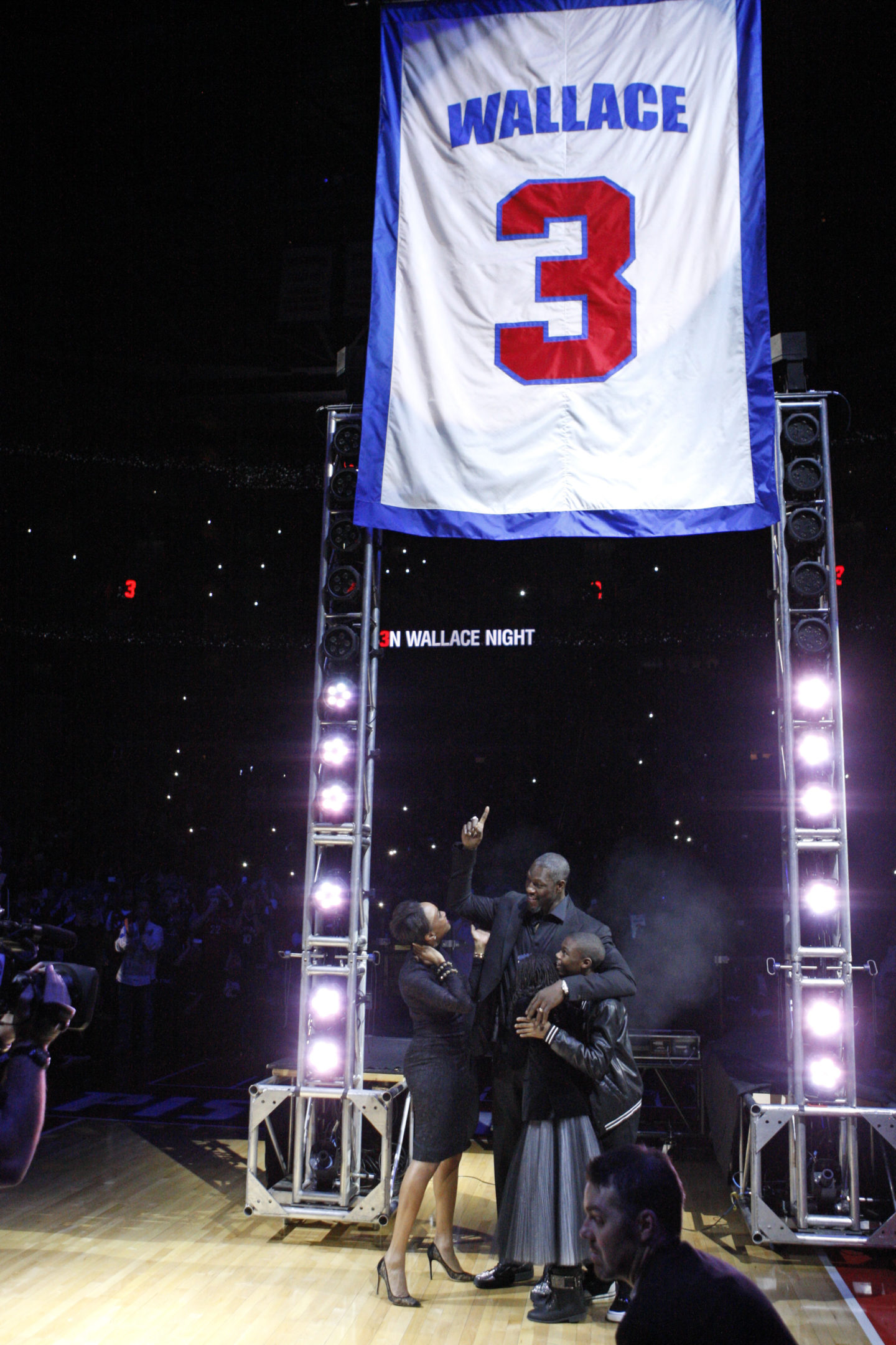 Ben Wallace Detroit Pistons number retirement NBA